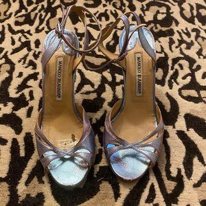 Manolo Blahnik Iridescent Sandals